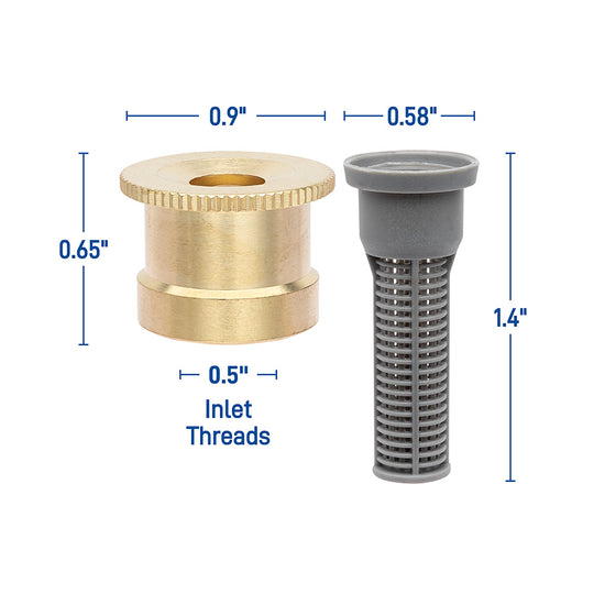 15 ft. Brass Sprinkler Spray Nozzles
