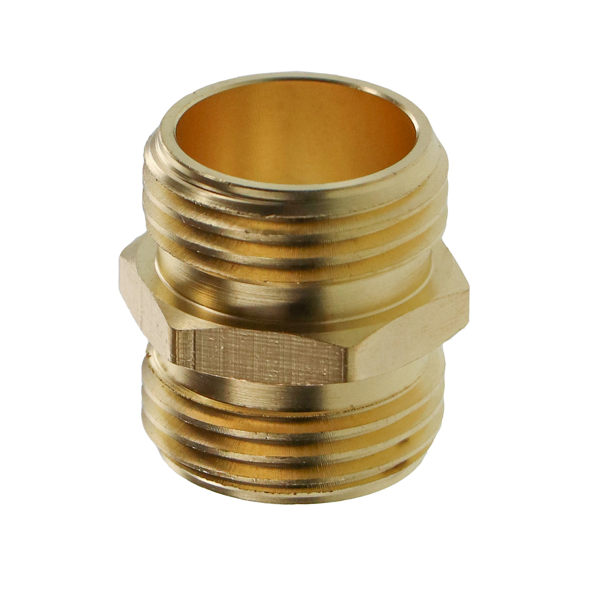Niple hexagonal de latón MHT de 3/4" 53259