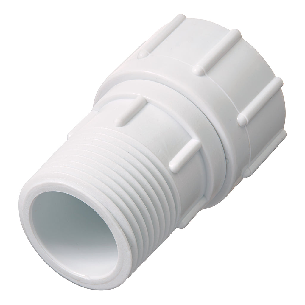 Adaptador giratorio de PVC de 3/4" MPT x FHT | 53364