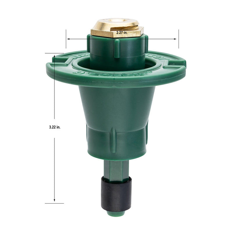 Plastic Pop-Up Flush Head w/Brass Half Pattern Nozzle 54028