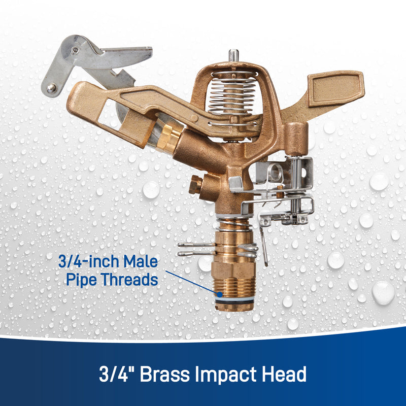 3/4-in. MPT Brass Impact Sprinkler Head 55016