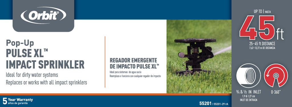 Aspersor de impacto emergente Pulse XL con bote | 55201