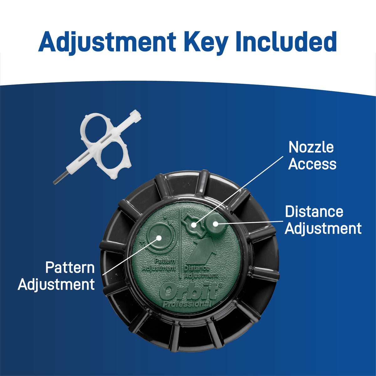 Aspersor de rotor con accionamiento por engranajes profesional Voyager II® 55661