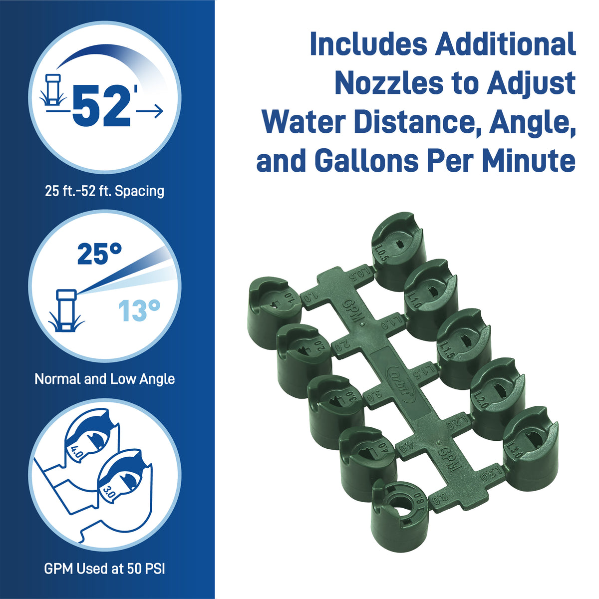 Aspersor de rotor con accionamiento por engranajes profesional Voyager II® 55661