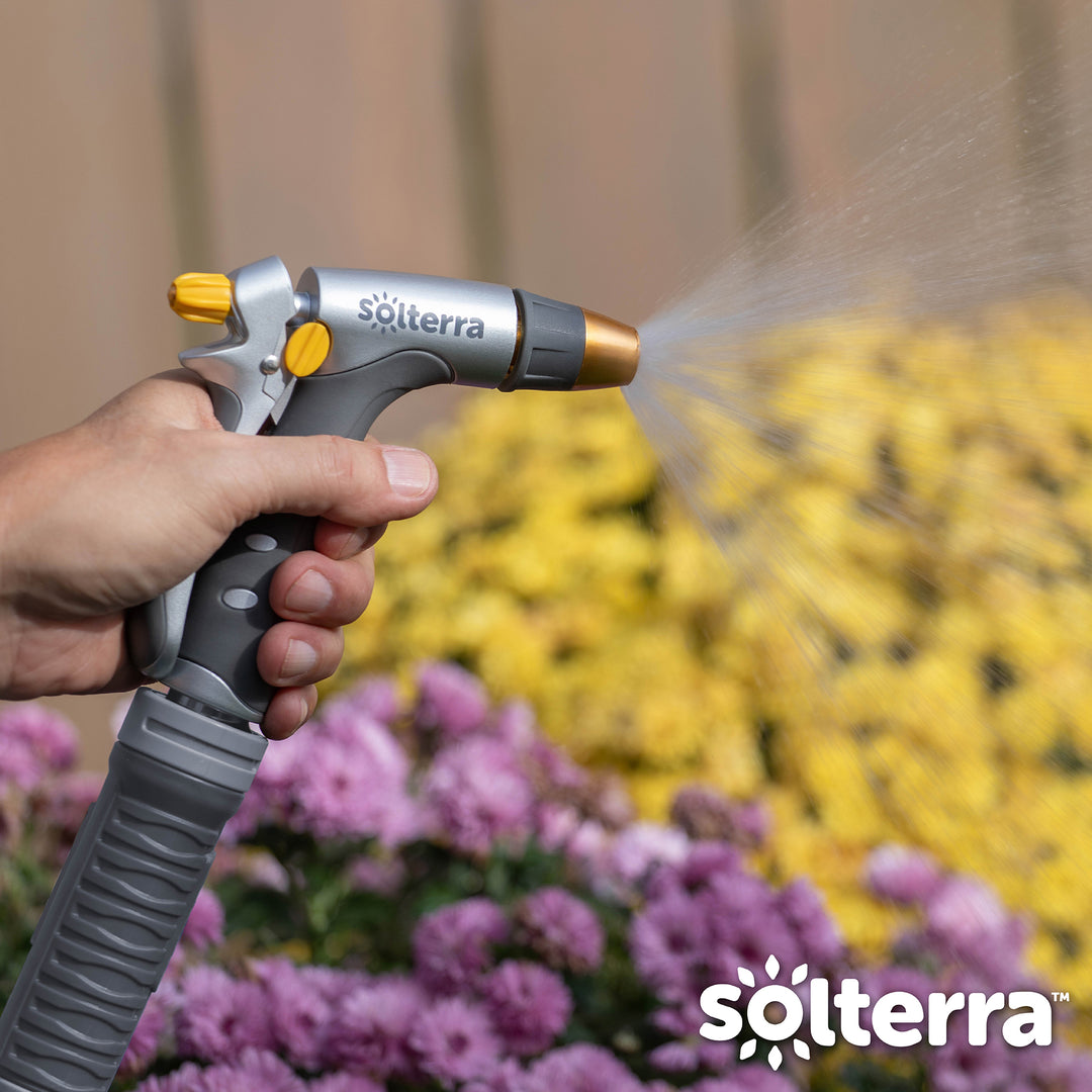 Adjustable Garden Hose Nozzle with Rear Trigger