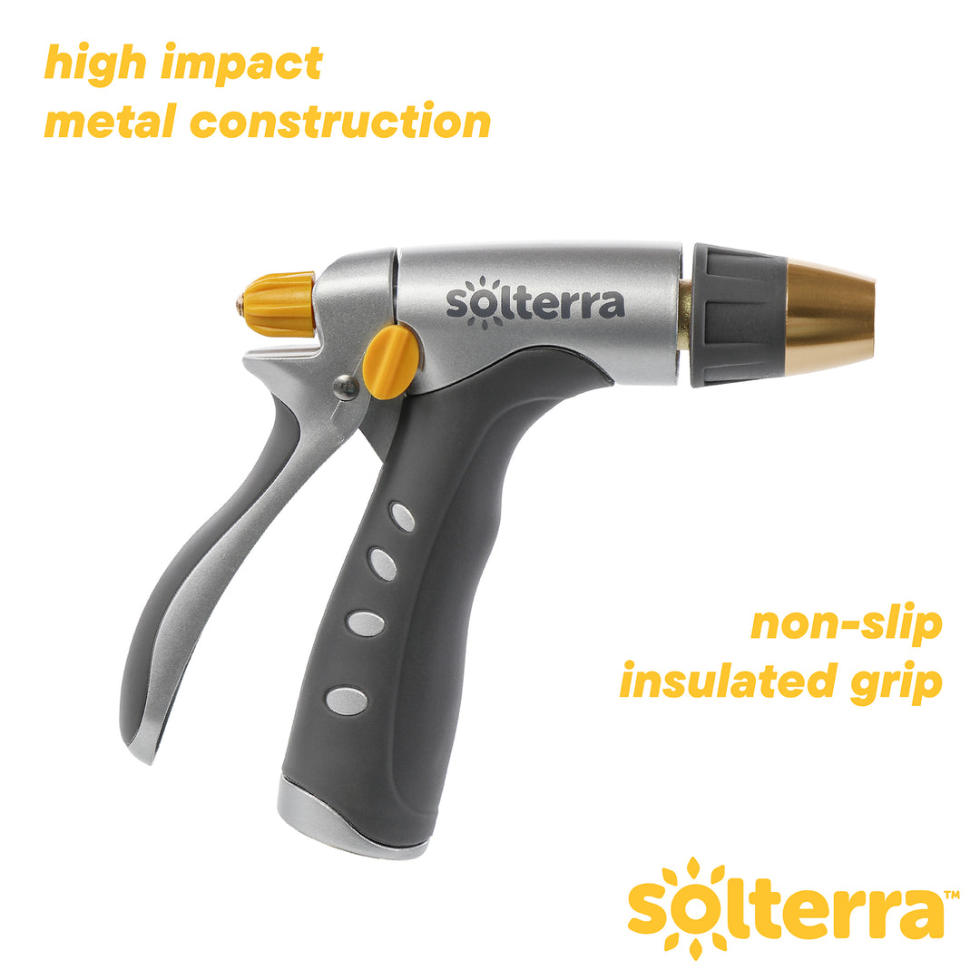 Adjustable Garden Hose Nozzle with Rear Trigger