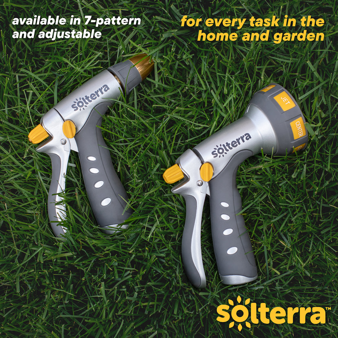 Adjustable Garden Hose Nozzle with Rear Trigger