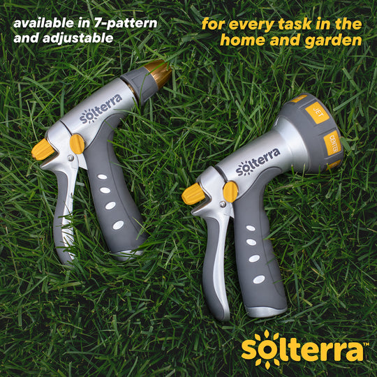 Adjustable Garden Hose Nozzle with Rear Trigger