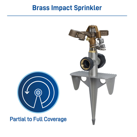Brass Impact Sprinkler on Zinc Spike
