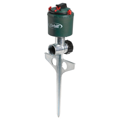 Compact Gear-Drive Sprinkler on Metal T Spike