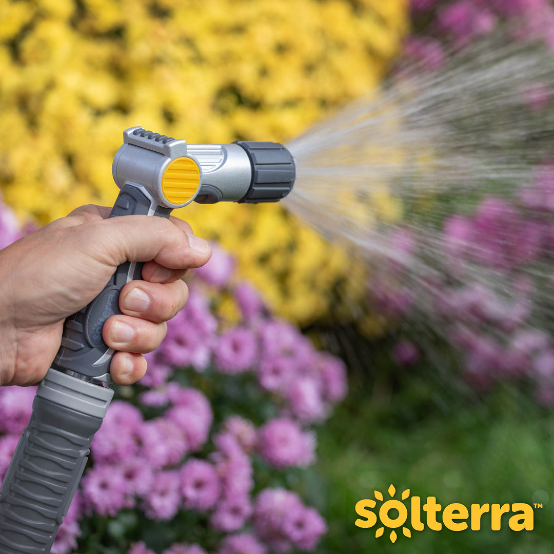 Adjustable Garden Hose Nozzle with Thumb Control