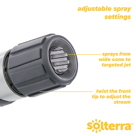 Adjustable Garden Hose Nozzle with Thumb Control