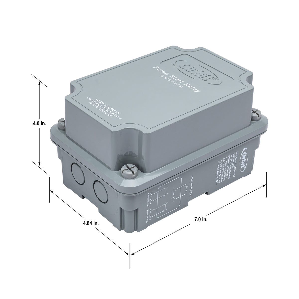 Relé de arranque para bomba de riego de 2 HP para controladores de aspersores 57009