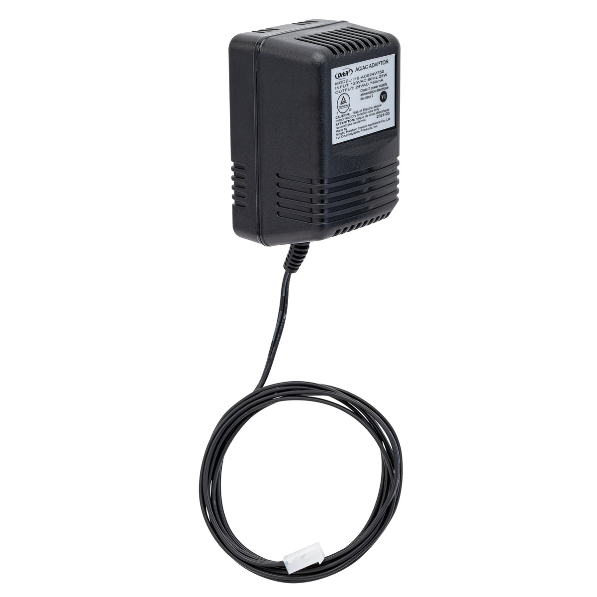 Transformador de 24V 750mA para controladores de riego interiores 57040