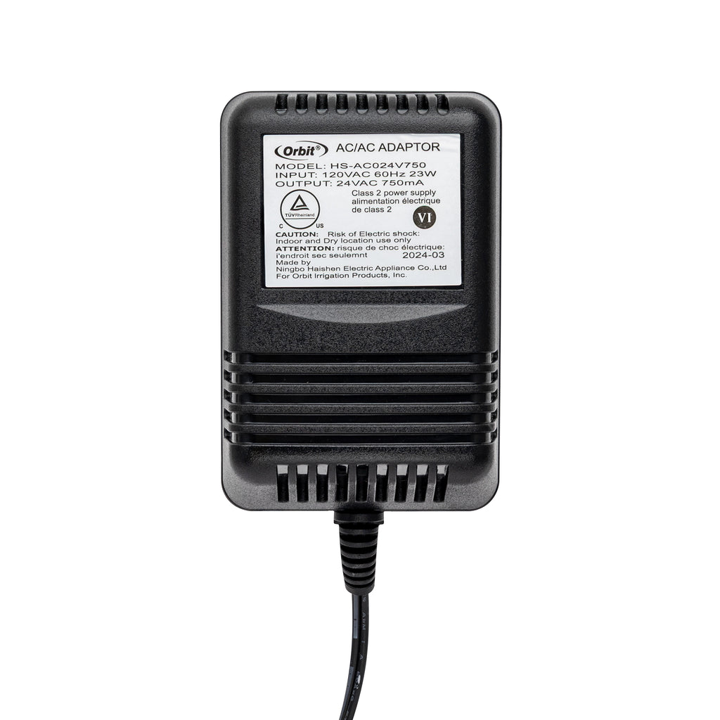 Transformador de 24V 750mA para controladores de riego interiores 57040