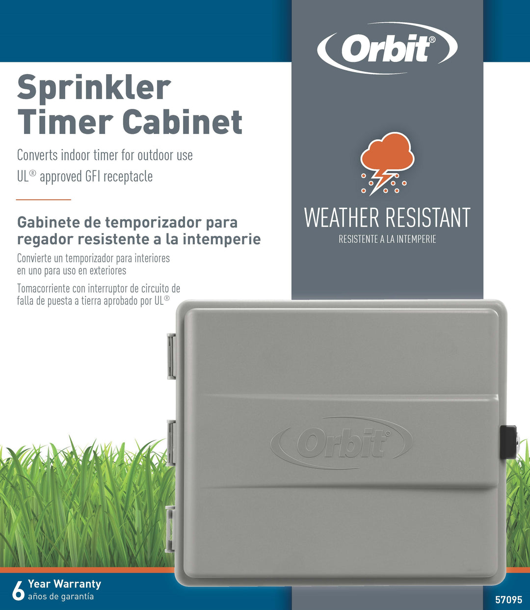 Outdoor Sprinkler Controller Cabinet with GFCI