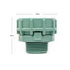 Adaptador giratorio de 1" MPT con junta tórica 57178