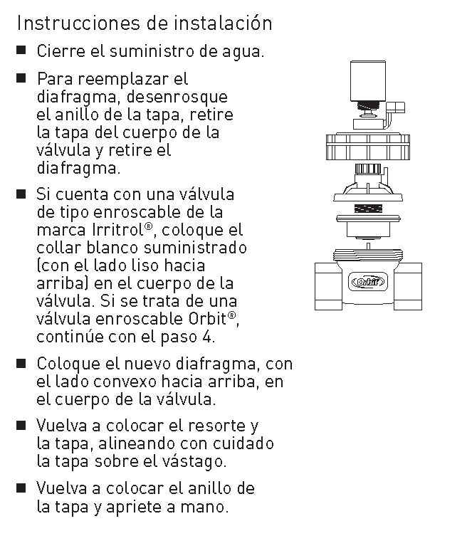 A black and white instructional diagram showing a step-by-step guide with Spanish text and numbered steps, likely for assembling or using a product.