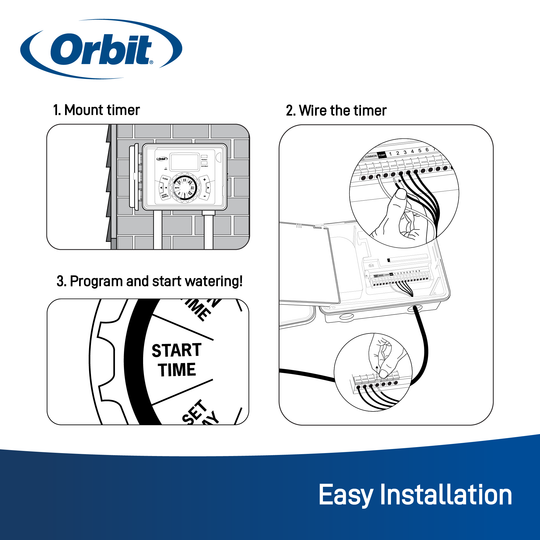 Easy Dial® Indoor Sprinkler Timer/Controller