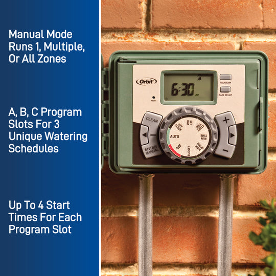 Easy-Set Logic® Indoor/Outdoor Sprinkler Timer/Controller
