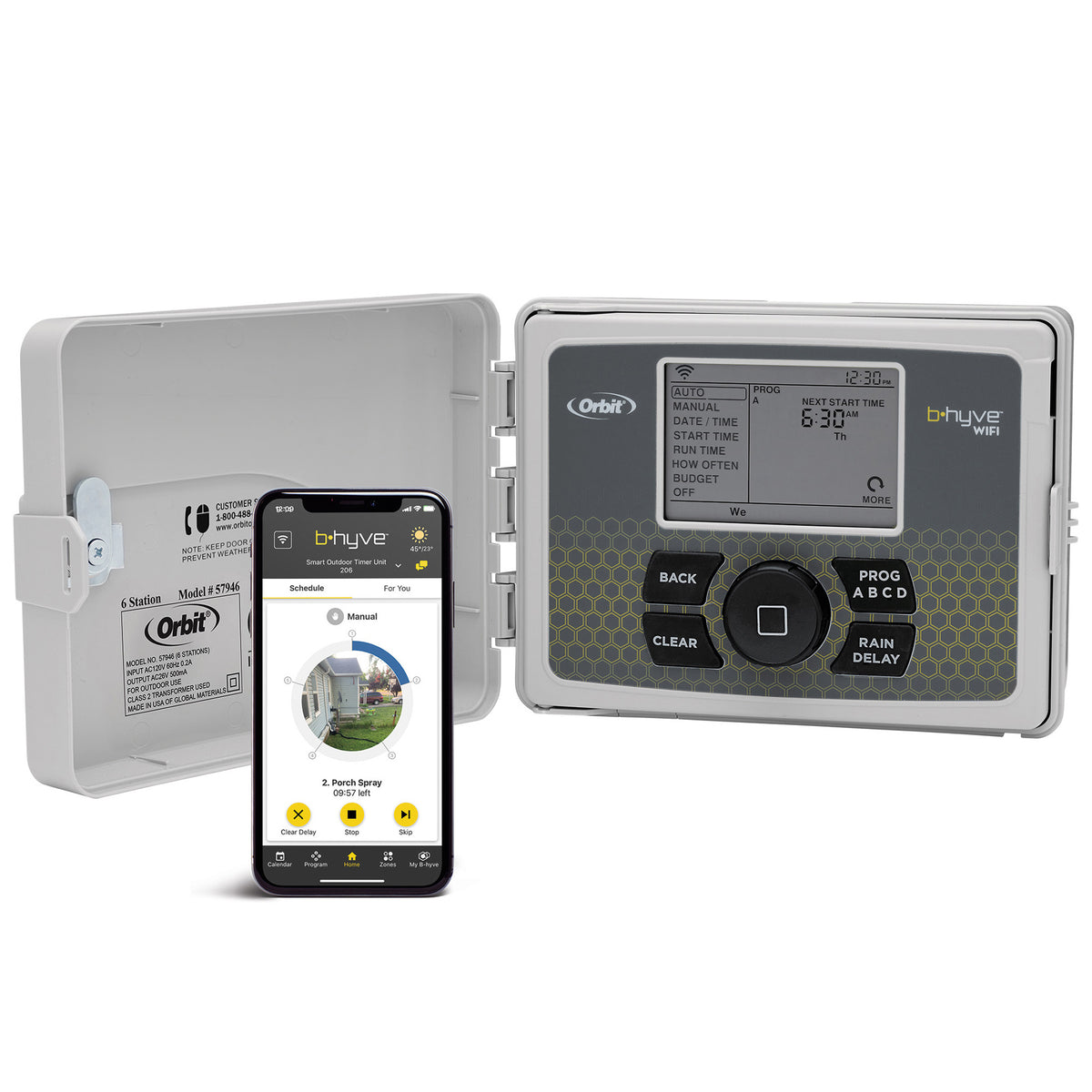 Controlador B-hyve de 12 estaciones para interior/exterior 57950