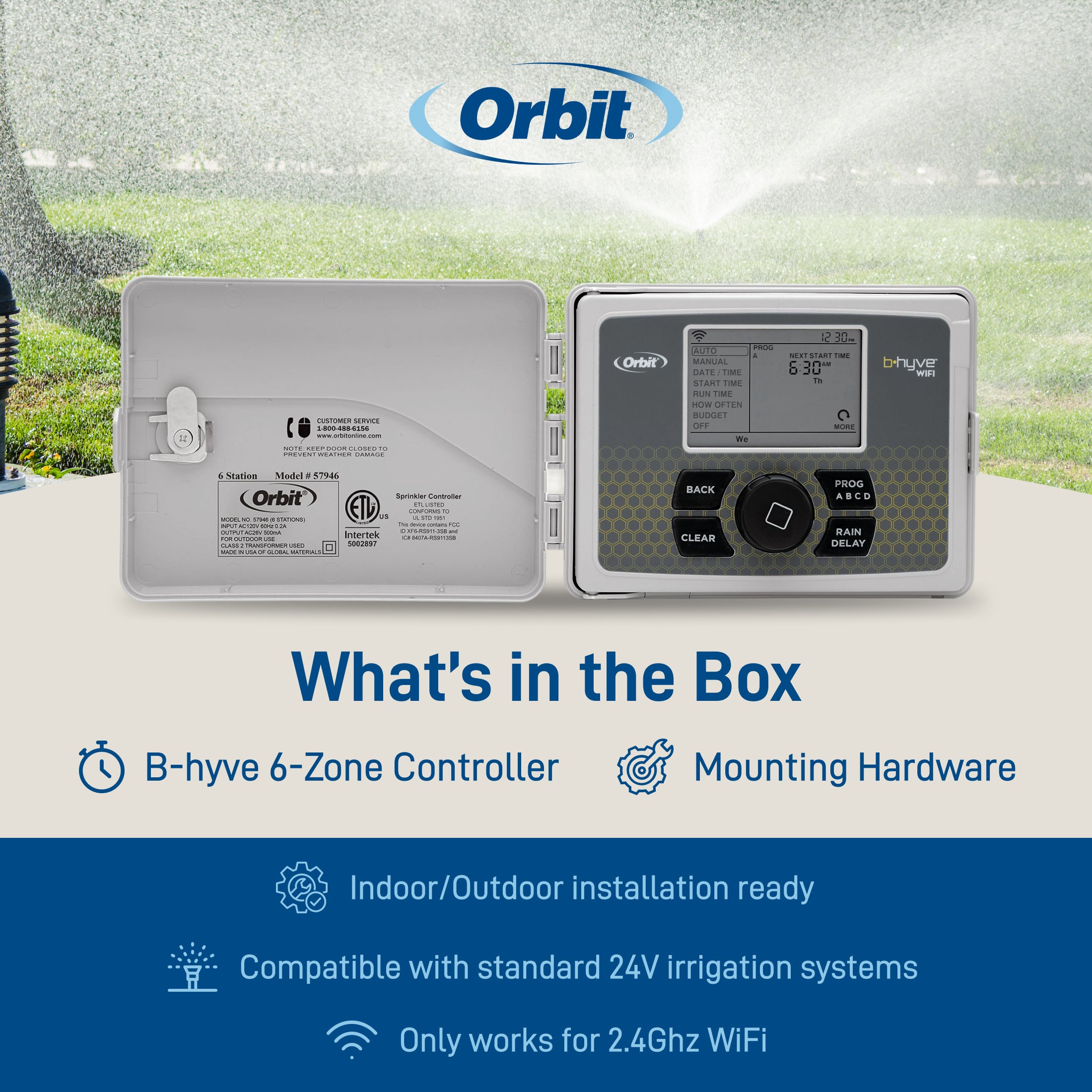 B-hyve 12-Station Indoor/Outdoor Controller 57950 — Orbit