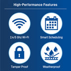 Temporizador de aspersores inteligente B-hyve XR para interiores/exteriores de 16 estaciones 57995
