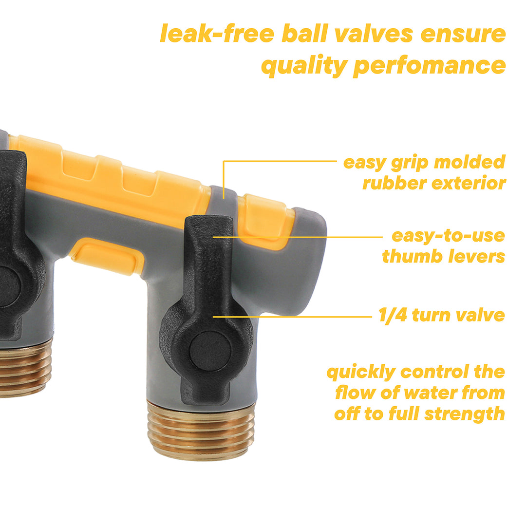 Garden Hose Manifold with Shut-offs