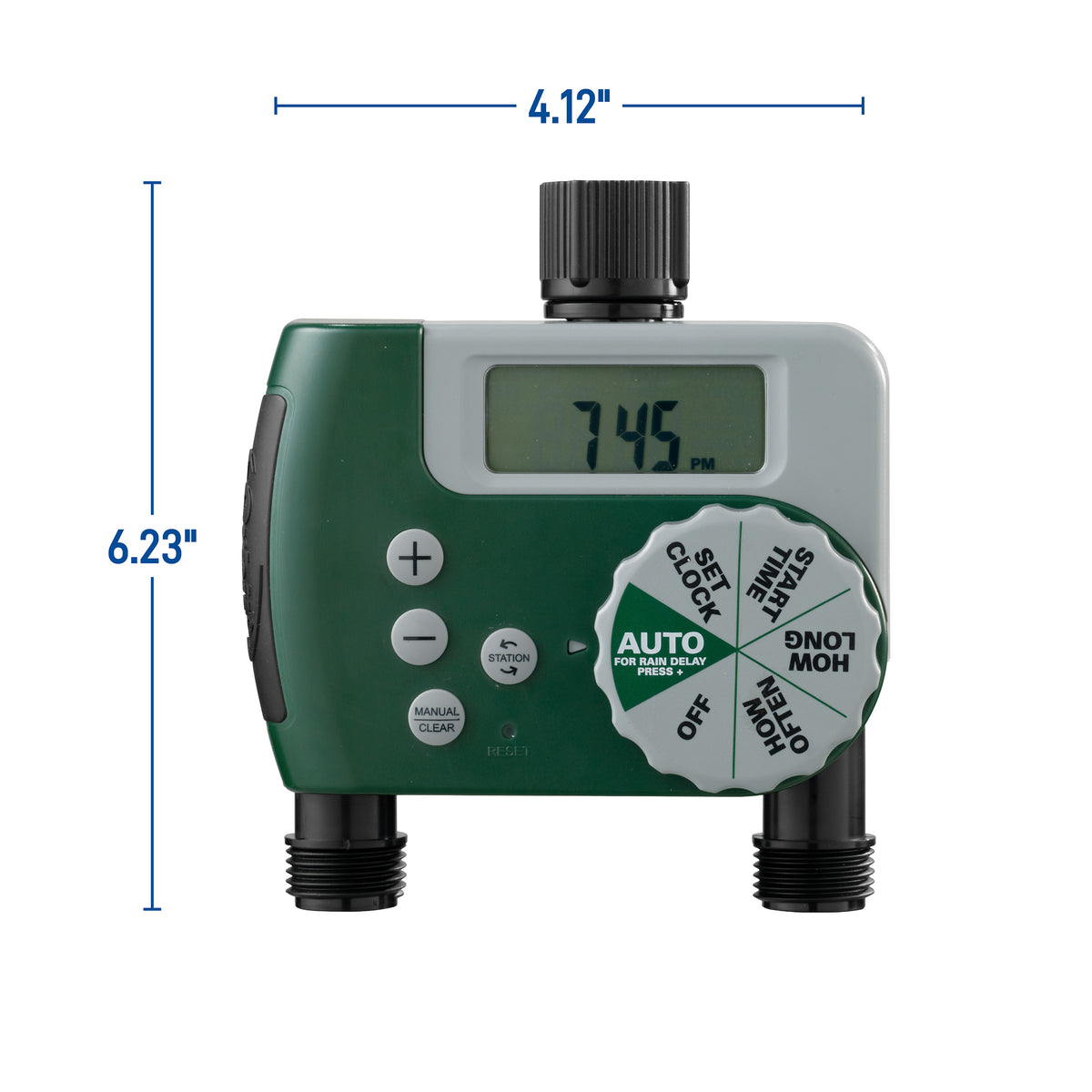 Temporizador digital de manguera para grifo de 2 salidas 58910