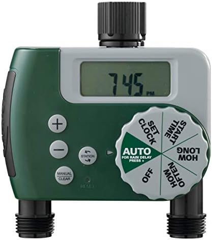 Temporizador digital de manguera para grifo de 2 salidas 58910
