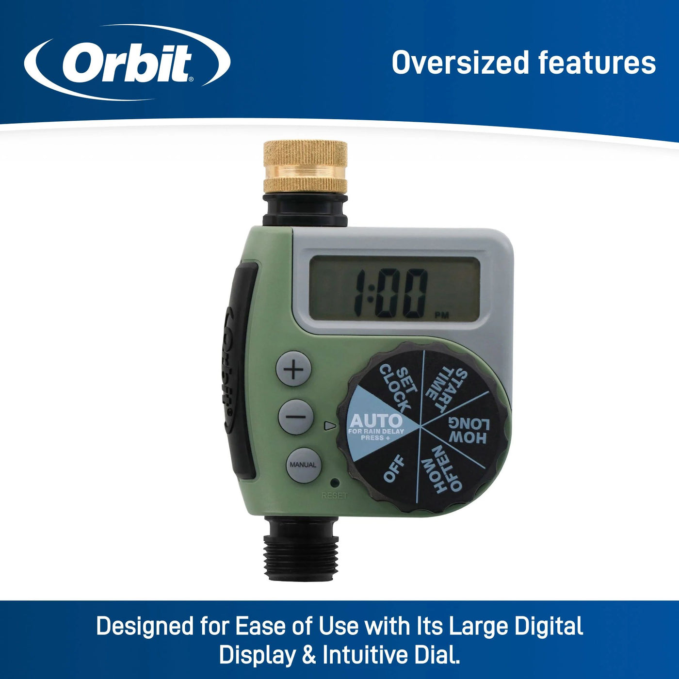 One Outlet Single-Dial Hose Faucet Timer