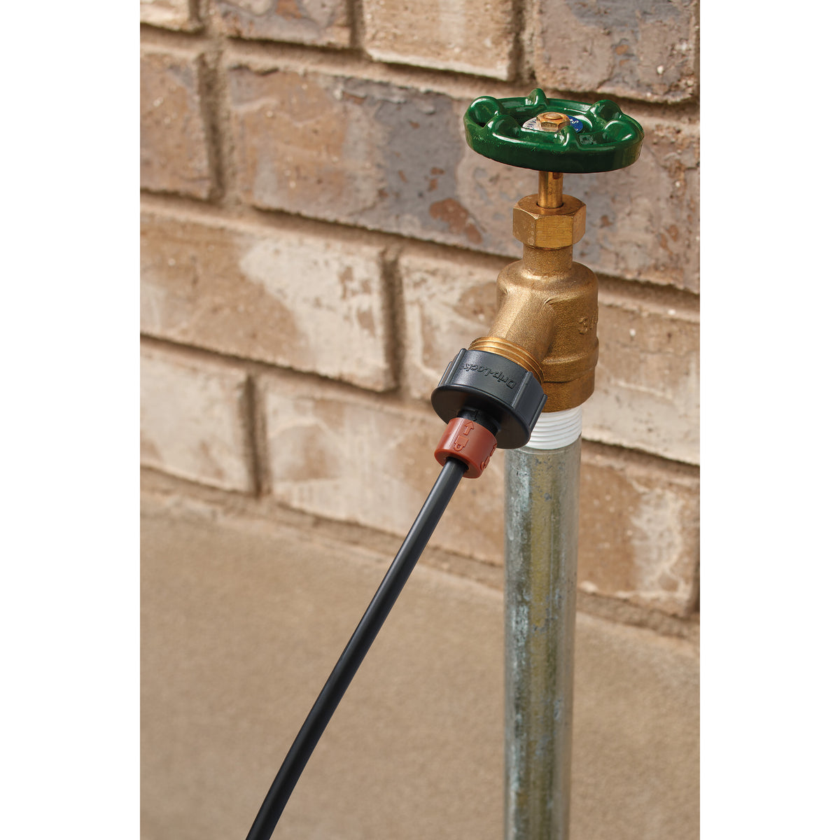 Adaptador 67043 para grifo de 3/4" HNT x Drip-Lock de 1/4"