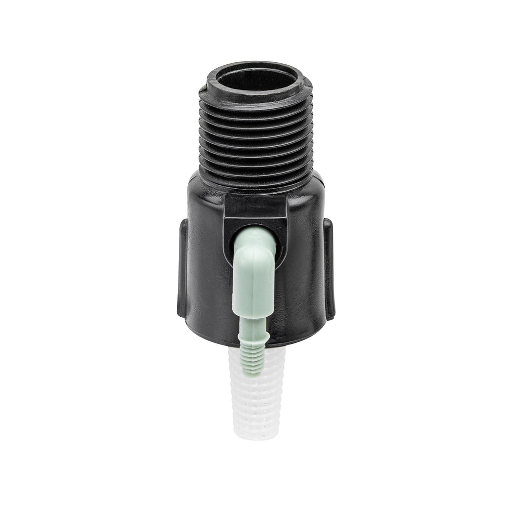 Múltiple de goteo de flujo completo de 1 puerto, 1/2" FPT x 1/4" Barb 67050