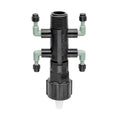 Colector de goteo de 4 puertos, 1/2" FPT x MPT x 1/4" Barb 67060