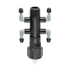 Colector de goteo de 4 puertos, 1/2" FPT x MPT x 1/4" Barb 67060