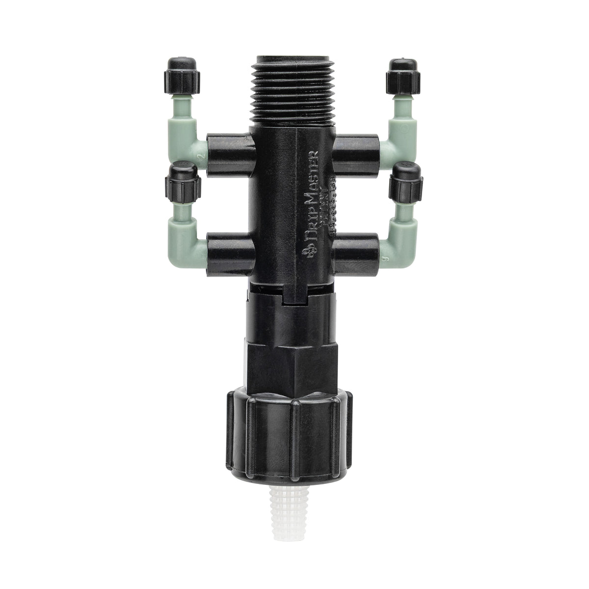 Colector de goteo de 4 puertos, 1/2" FPT x MPT x 1/4" Barb 67060