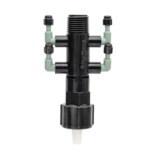 Colector de goteo de 4 puertos, 1/2" FPT x MPT x 1/4" Barb 67060