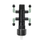Colector de goteo de 4 puertos, 1/2" FPT x MPT x 1/4" Barb 67060