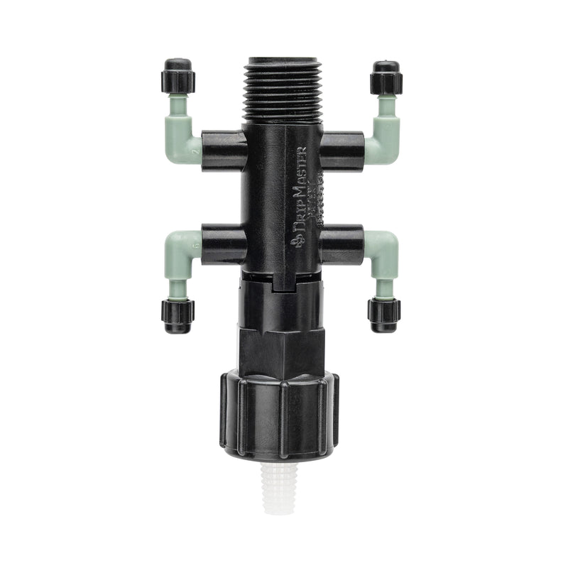 1/2" FPT x MPT x 1/4" Barb 4-Port Drip Manifold 67060