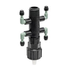 Colector de goteo de 4 puertos, 1/2" FPT x MPT x 1/4" Barb 67060