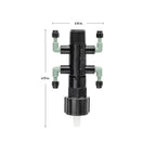 Colector de goteo de 4 puertos, 1/2" FPT x MPT x 1/4" Barb 67060