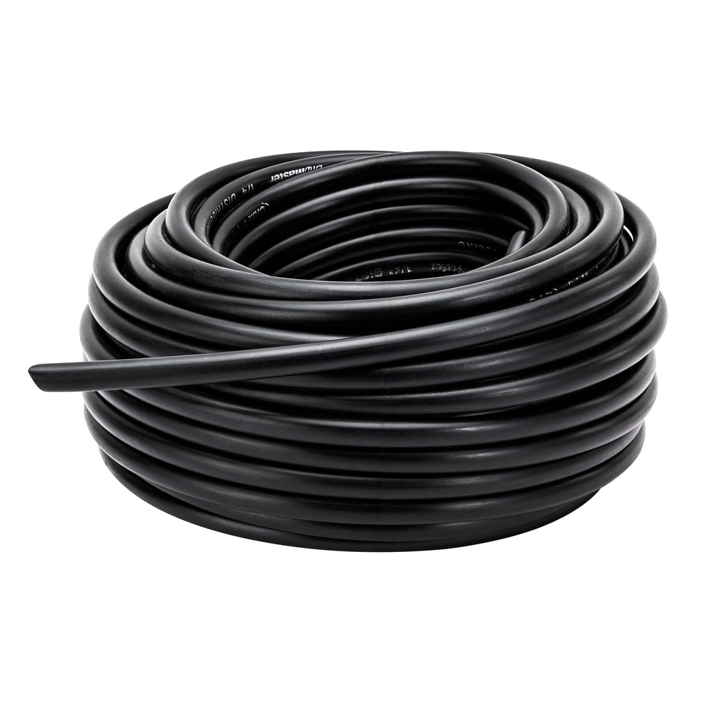 Tubería de distribución ciega para riego por goteo de 1/4" x 50', color negro | 67300