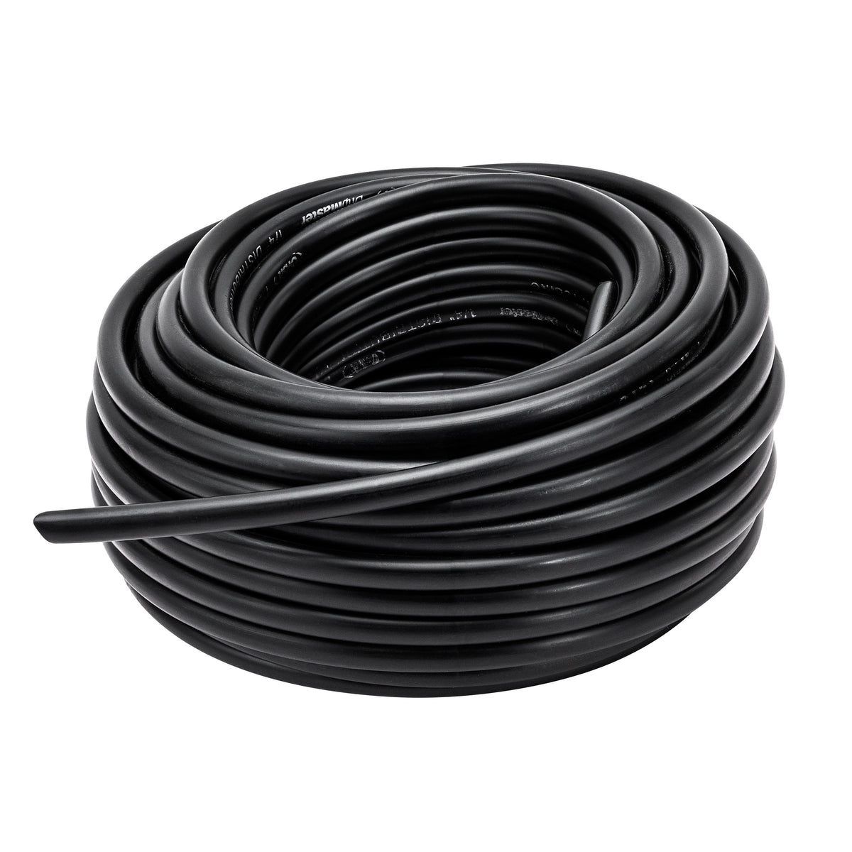 Tubería de distribución ciega para riego por goteo de 1/4" x 50', color negro | 67300
