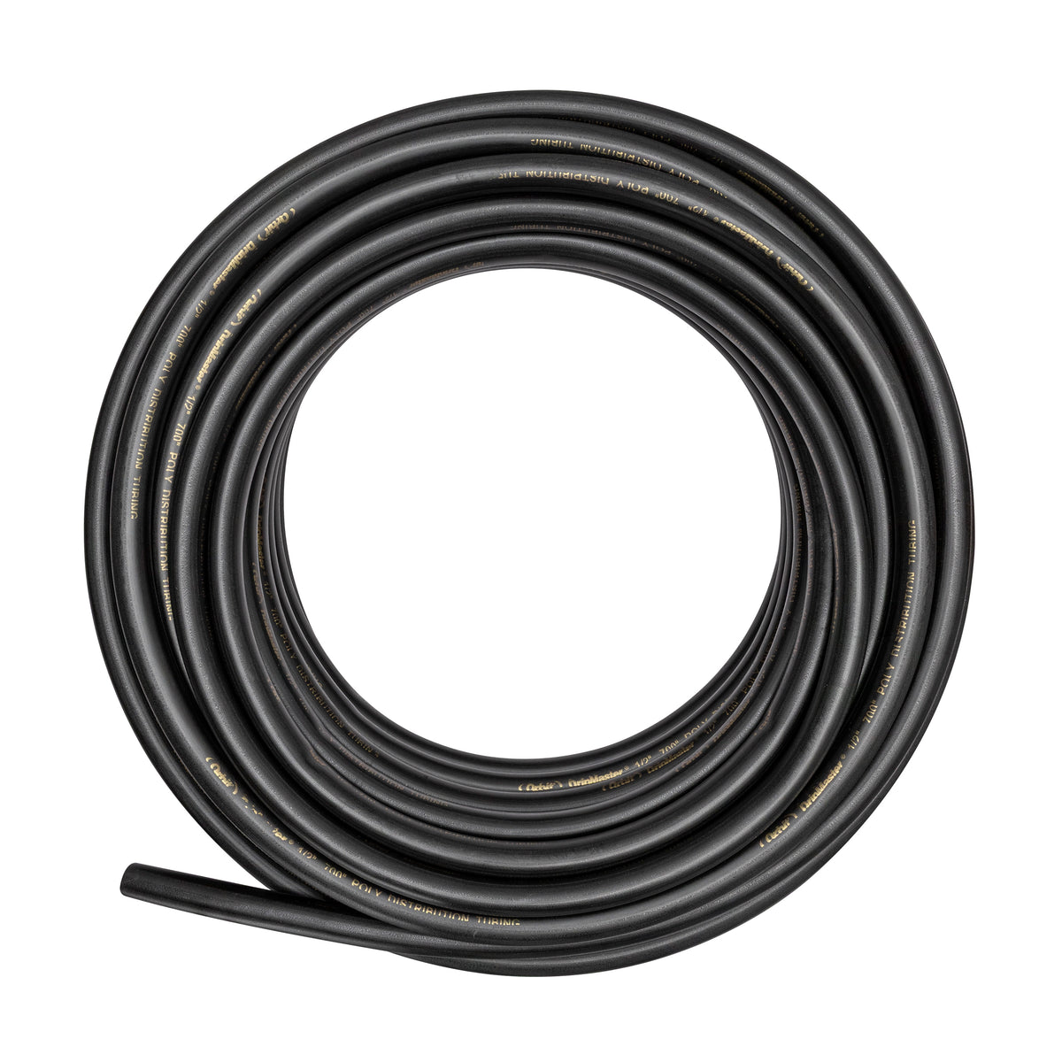 Tubería de distribución ciega para riego por goteo de 1/2" x 100', negra | 67346