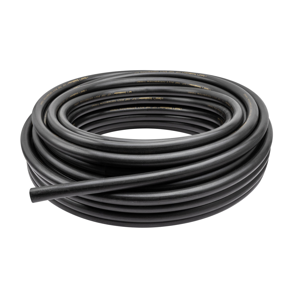 Tubería de distribución ciega para riego por goteo de 1/2" x 100', negra | 67346