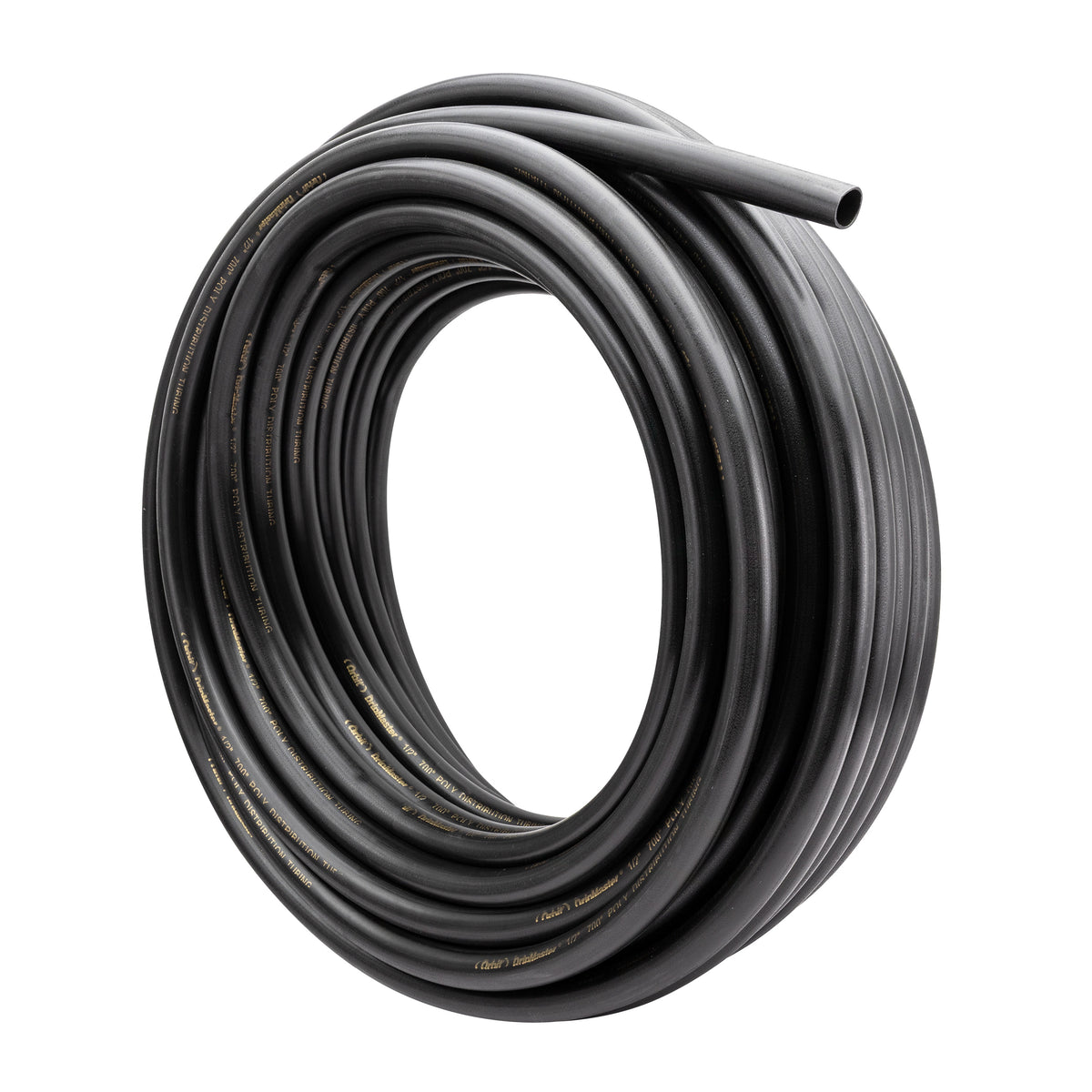 Tubería de distribución ciega para riego por goteo de 1/2" x 100', negra | 67346