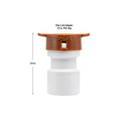 Adaptador de PVC de 1/2" deslizable x Drip-Lock 67449