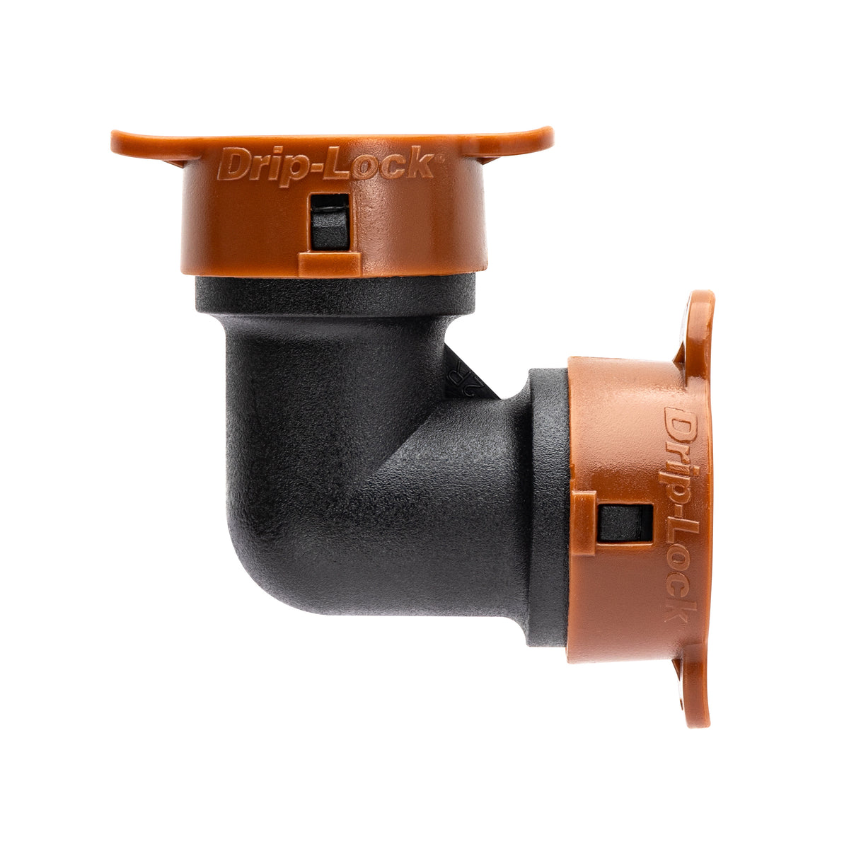 Codo de goteo de 1/2" con seguro 67490