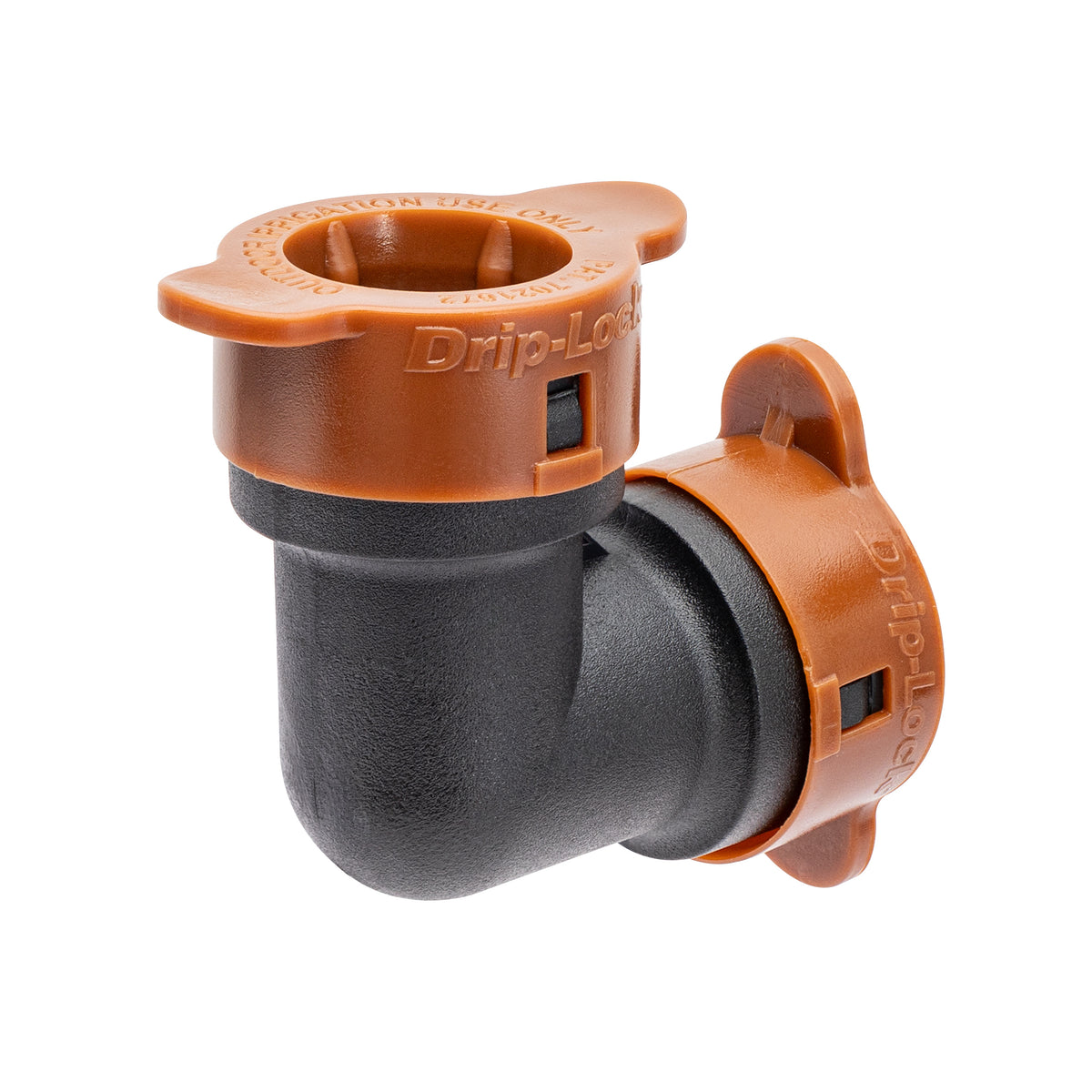 Codo de goteo de 1/2" con seguro 67490