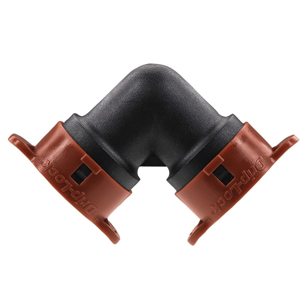 Codo de goteo de 1/2" con seguro 67490